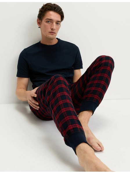 Marks & Spencer Карирани пижамени панталони от 100% памук Marks & Spencer червена