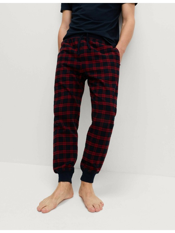 Marks & Spencer Карирани пижамени панталони от 100% памук Marks & Spencer червена