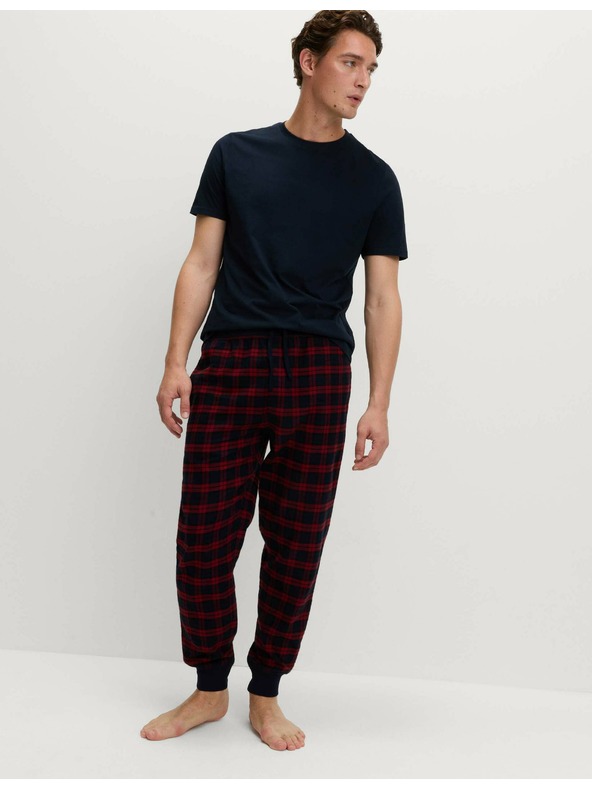 Marks & Spencer Карирани пижамени панталони от 100% памук Marks & Spencer червена