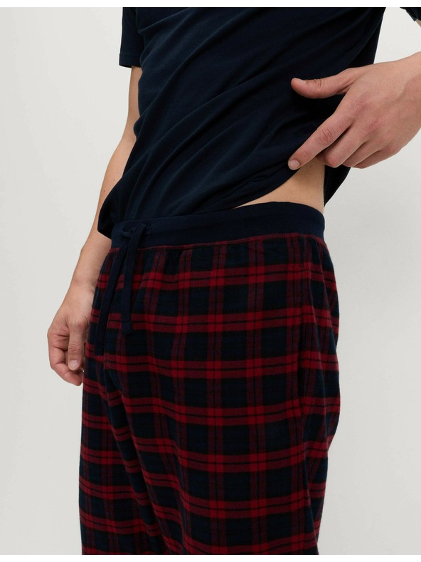 Marks & Spencer Карирани пижамени панталони от 100% памук Marks & Spencer червена