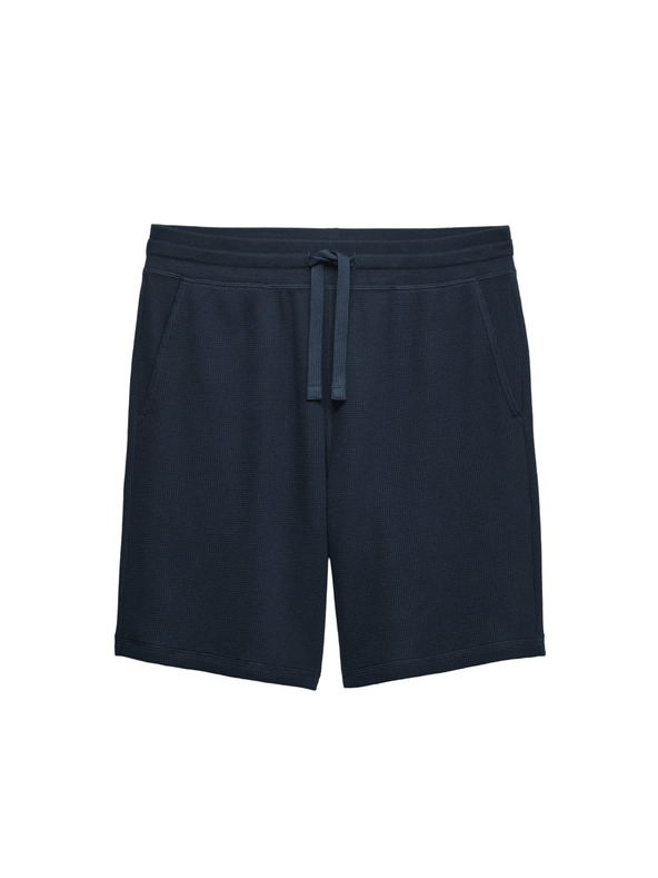 Marks & Spencer Домашни шорти от чиста памучна материя с вафлена текстура Marks & Spencer тъмносиня