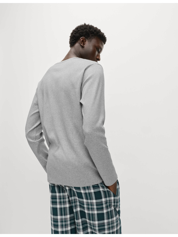 Marks & Spencer Карирана пижама от чиста памучна материя Marks & Spencer сива