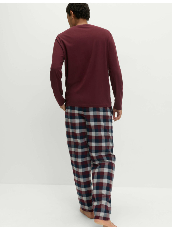 Marks & Spencer Пижама от рециклирана памучна материя Marks & Spencer червена