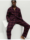Marks & Spencer Карирана пижама от рециклирана памучна материя Marks & Spencer червена