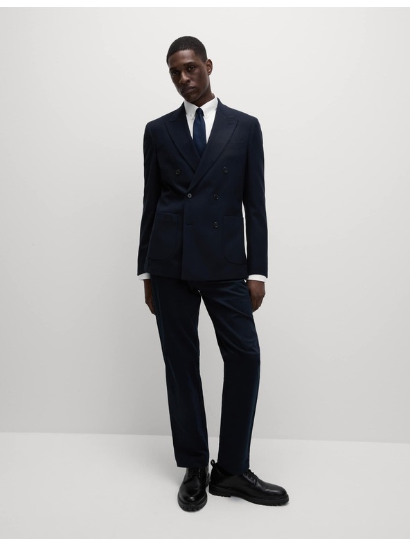 Marks & Spencer Риза от чист памук с класически силует с незабавна грижа Marks & Spencer бяла