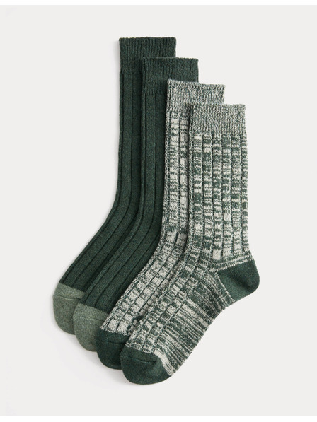 Marks & Spencer Средно топли термо чорапи с технология Heatgen, 2 чифта в опаковка Marks & Spencer зелена