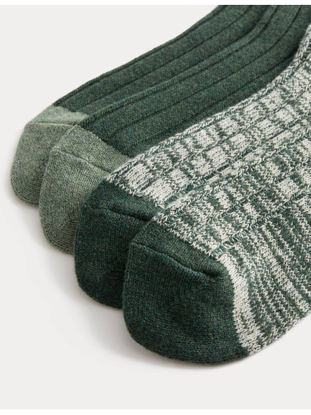 Marks & Spencer Средно топли термо чорапи с технология Heatgen, 2 чифта в опаковка Marks & Spencer зелена