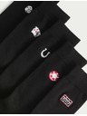 Marks & Spencer 5 чифта чорапи Cool & Fresh™ Casino с висок дял памук Marks & Spencer черна