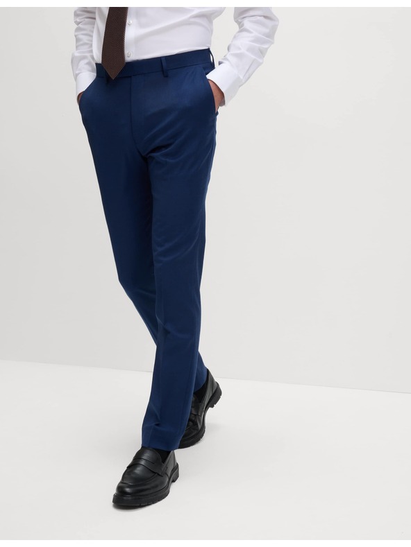 Marks & Spencer Костюмени панталони, прилепнал силует Marks & Spencer тъмносиня