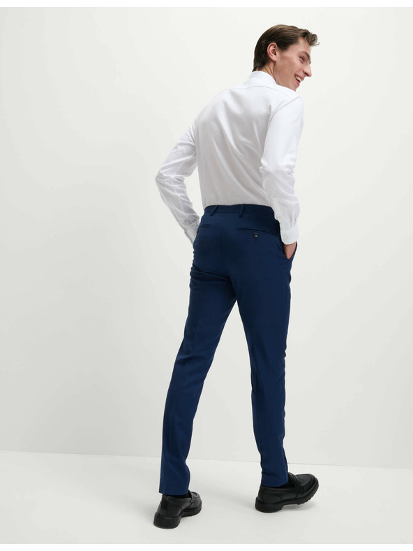 Marks & Spencer Костюмени панталони, прилепнал силует Marks & Spencer тъмносиня