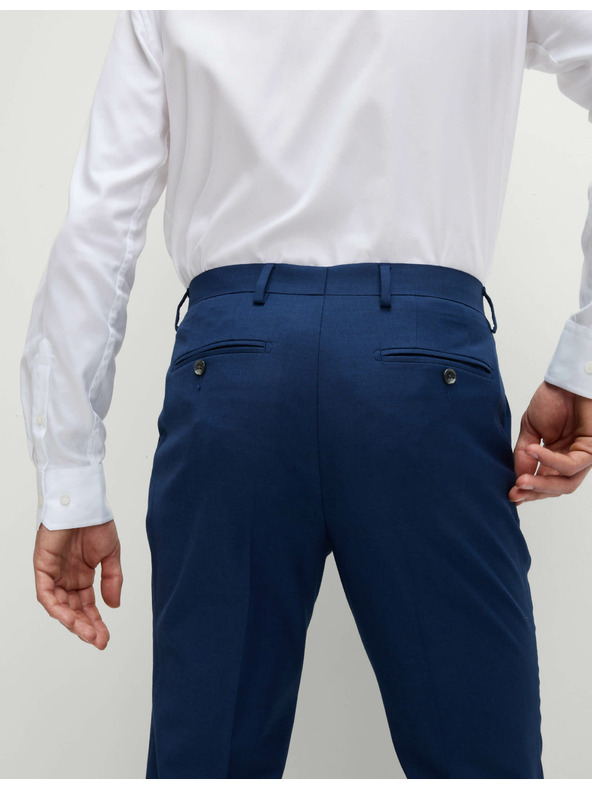 Marks & Spencer Костюмени панталони, прилепнал силует Marks & Spencer тъмносиня