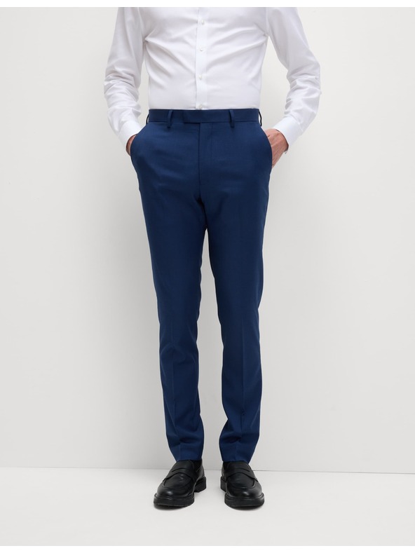 Marks & Spencer Костюмени панталони, прилепнал силует Marks & Spencer тъмносиня