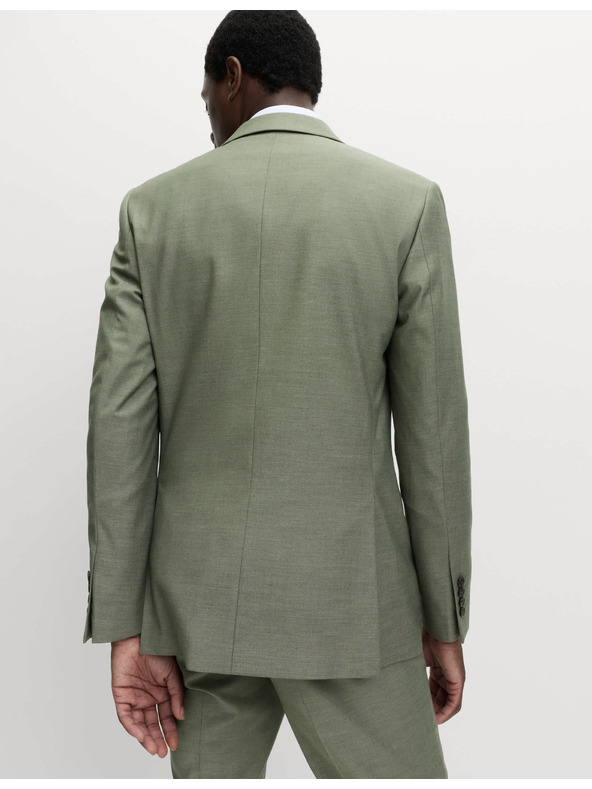 Marks & Spencer Костюмно сако с тесен крой Marks & Spencer зелена