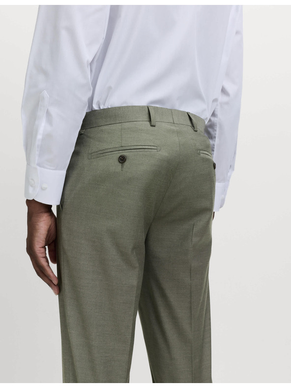 Marks & Spencer Костюмени панталони с тесен крой Marks & Spencer зелена