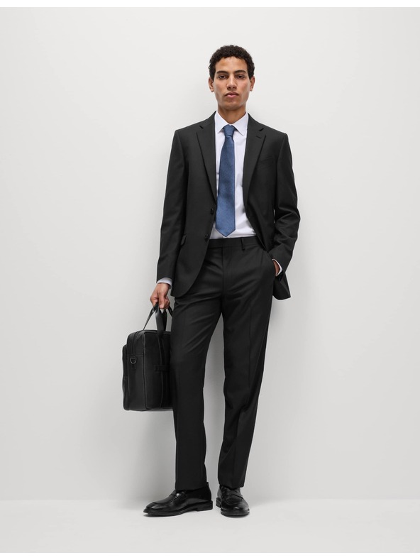 Marks & Spencer Костюмени панталони с класически крой Marks & Spencer черна