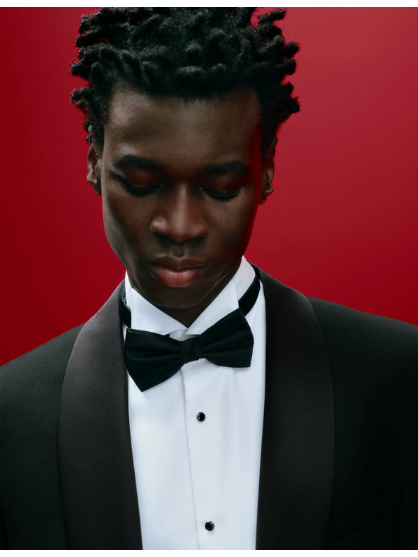 Marks & Spencer Папионка с десен Marks & Spencer черна