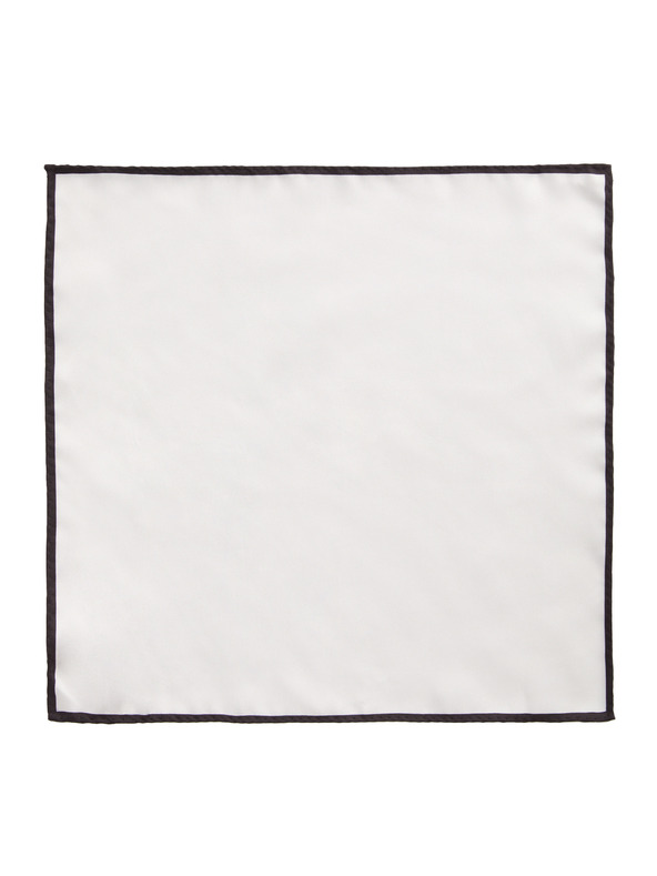 Marks & Spencer Кърпичка за джоб от чисто коприна Marks & Spencer бяла