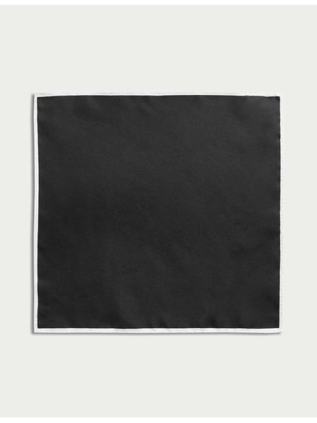Marks & Spencer Копринена кърпичка от чиста коприна Marks & Spencer черен