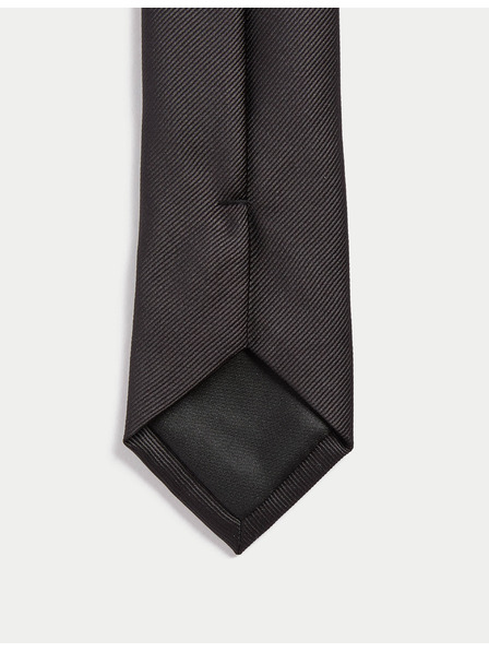 Marks & Spencer Тясна еднотонна вратовръзка, която може да се пере в пералня Marks & Spencer черен