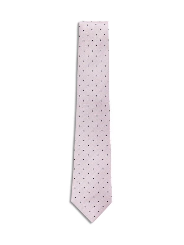 Marks & Spencer Точкована вратовръзка от чиста коприна Marks & Spencer розов