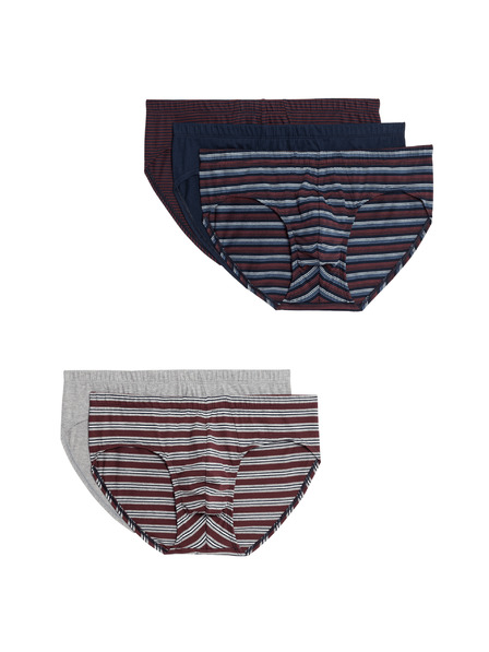 Marks & Spencer Райета комбинезон от чист памук; Технология Cool & Fresh™; 5 бр. в опаковка Marks & Spencer червен