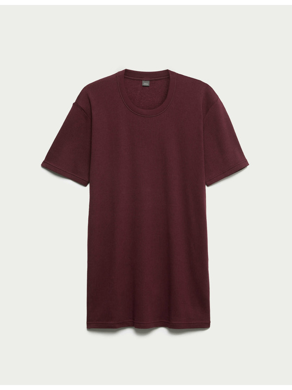 Marks & Spencer Термо топ с къс ръкав и технология Heatgen™, средна топлина Marks & Spencer червен