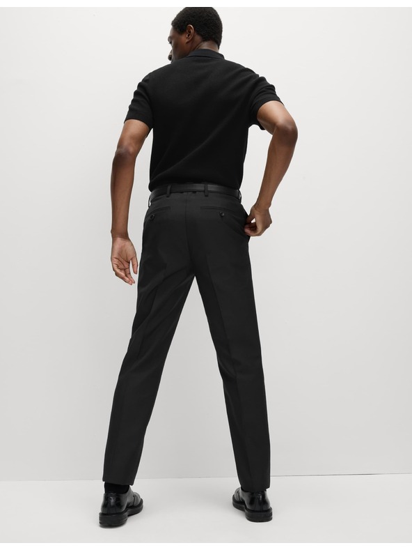 Marks & Spencer Неизмачкваеми панталони с класическа кройка Marks & Spencer черен