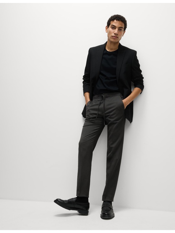 Marks & Spencer Еластични официални панталони с класическа кройка Marks & Spencer черен