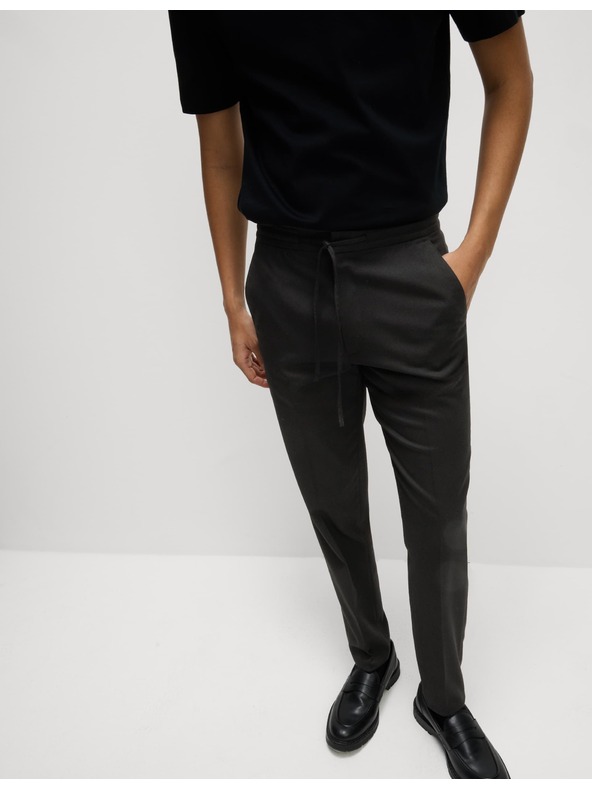 Marks & Spencer Еластични официални панталони с класическа кройка Marks & Spencer черен