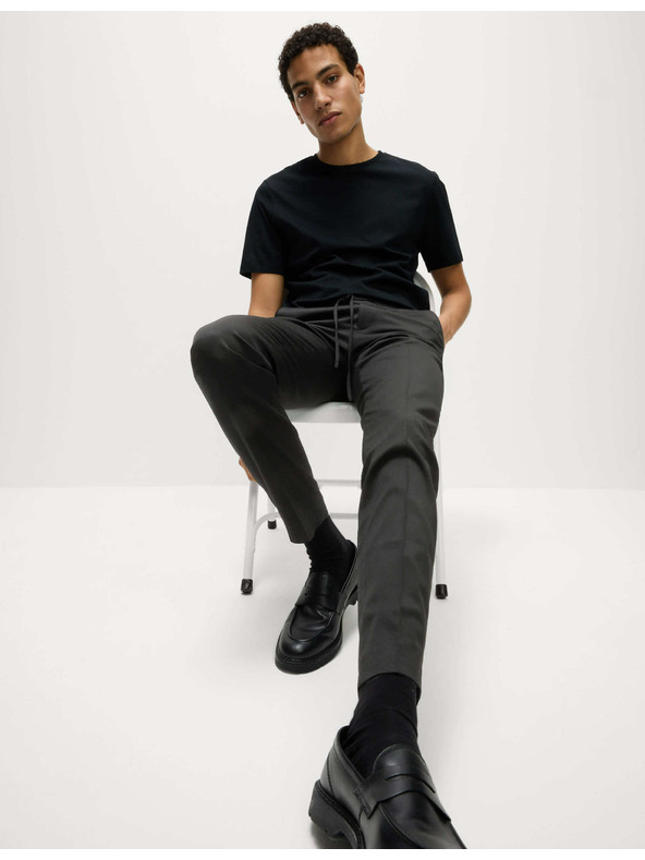 Marks & Spencer Еластични официални панталони с класическа кройка Marks & Spencer черен