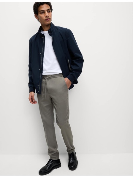 Marks & Spencer Еластични официални панталони с класическа кройка Marks & Spencer сив