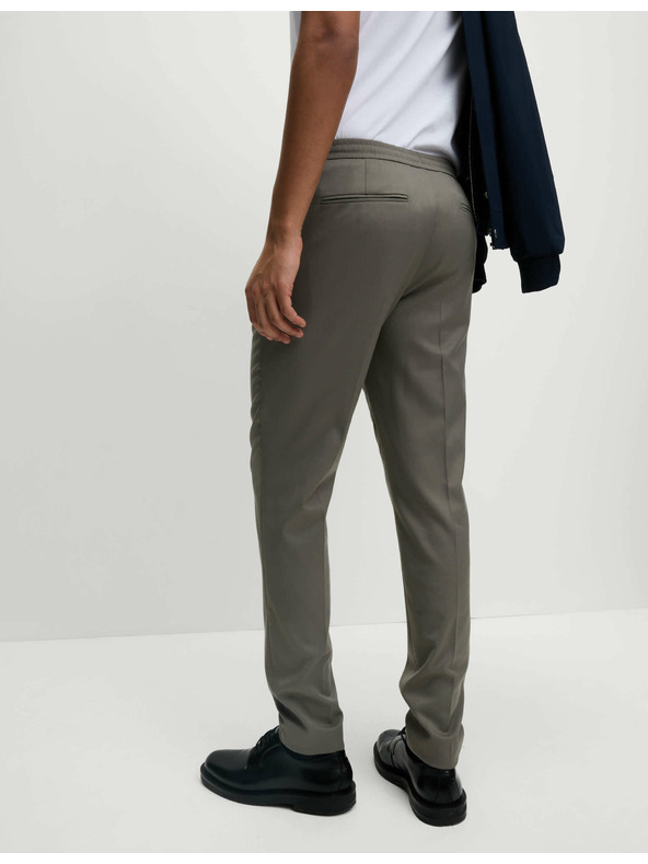 Marks & Spencer Еластични официални панталони с класическа кройка Marks & Spencer сив