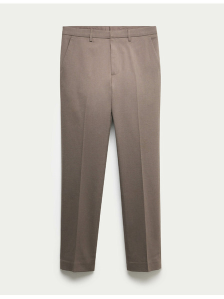 Marks & Spencer Панталони с нормална кройка и Smart Stretch обработка Marks & Spencer кафяв