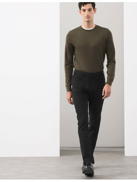 Marks & Spencer Панталони с 5 джоба и памучен плат Marks & Spencer черен