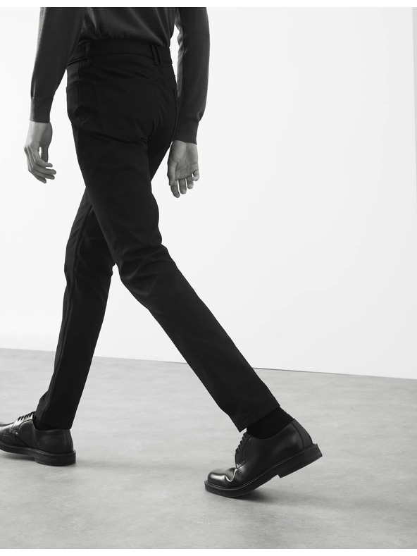 Marks & Spencer Панталони с 5 джоба и памучен плат Marks & Spencer черен