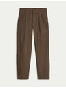 Marks & Spencer Супер леки chino панталони, леко стеснена кройка Marks & Spencer кафяв