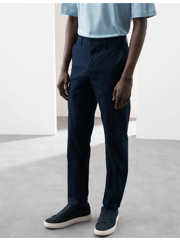 Marks & Spencer Супер леки chino панталони, нормална кройка Marks & Spencer тъмносин