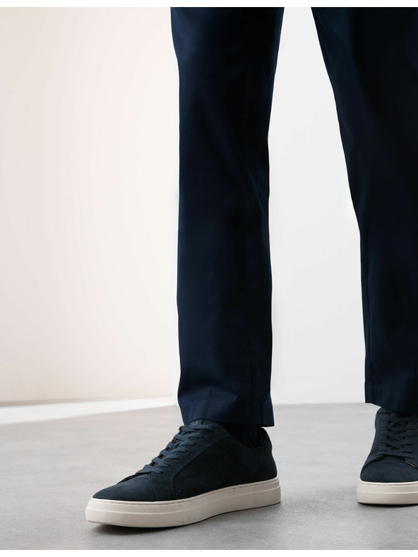 Marks & Spencer Супер леки chino панталони, нормална кройка Marks & Spencer тъмносин