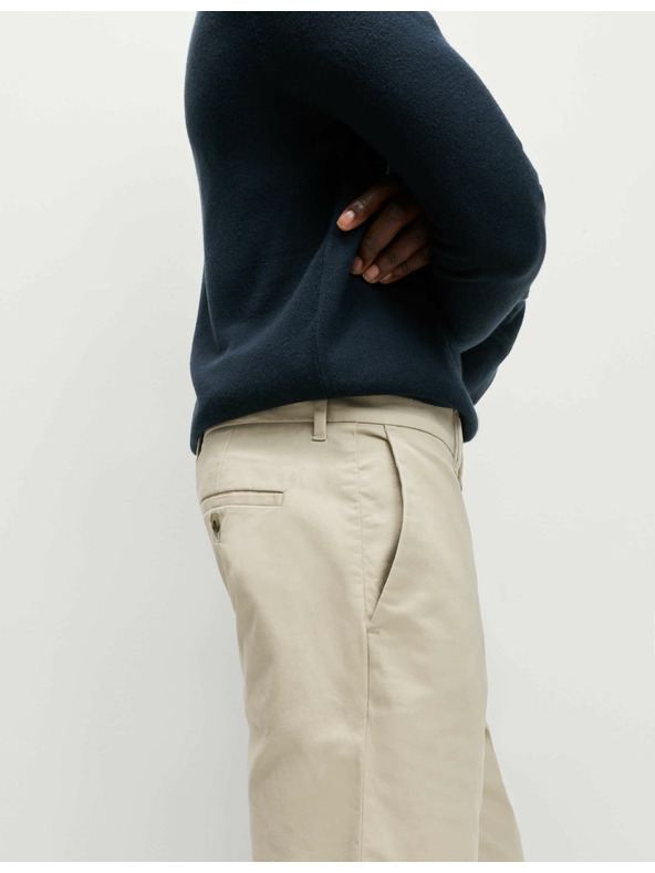 Marks & Spencer Разтегателен панталон тип "чино" с тънка кройка Marks & Spencer бежов