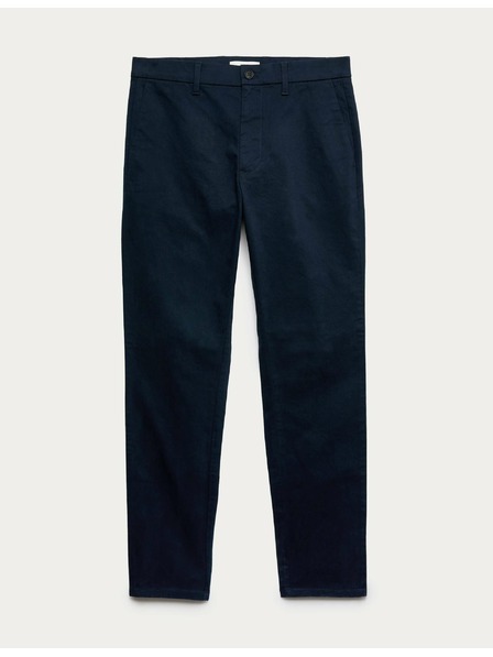 Marks & Spencer Marks & Spencer Разтегателни панталони Chino Slim Fit Navy Blue