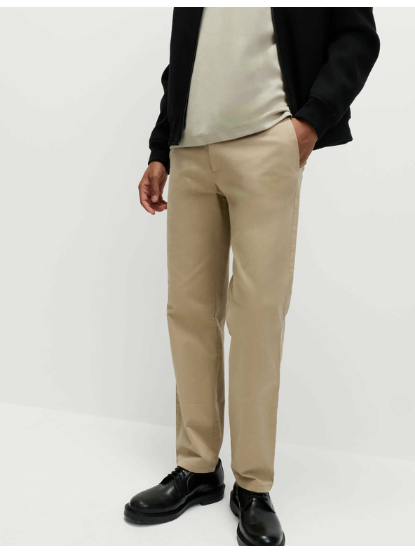 Marks & Spencer Разтегливи chino панталони с нормален силует Marks & Spencer бежово