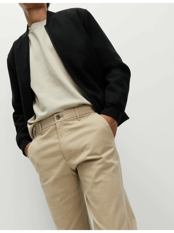 Marks & Spencer Разтегливи chino панталони с нормален силует Marks & Spencer бежово