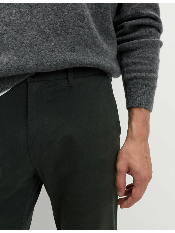 Marks & Spencer Разтегателен чино панталон тънка кройка Marks & Spencer сив