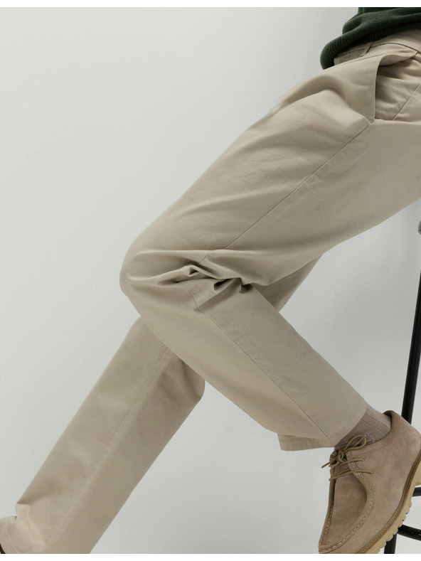 Marks & Spencer Разтегливи chino панталони с нормален силует Marks & Spencer бежово