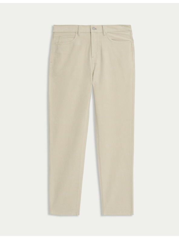 Marks & Spencer Италиански мек плат панталони права кройка, 5 джоба Marks & Spencer бежов