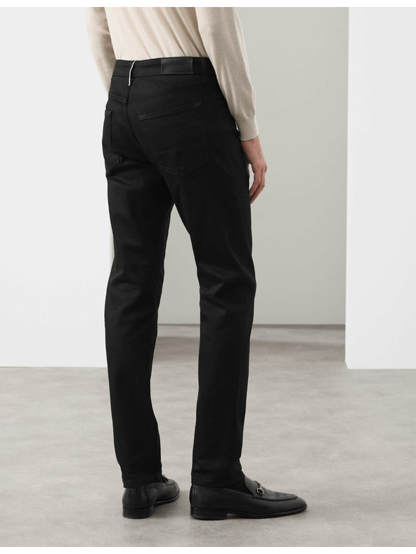 Marks & Spencer Еластични дънки в японски стил, тясна кройка Marks & Spencer черен