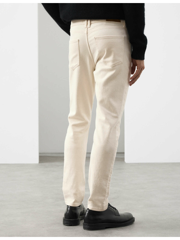 Marks & Spencer Италиански дънки slim fit Marks & Spencer кремав