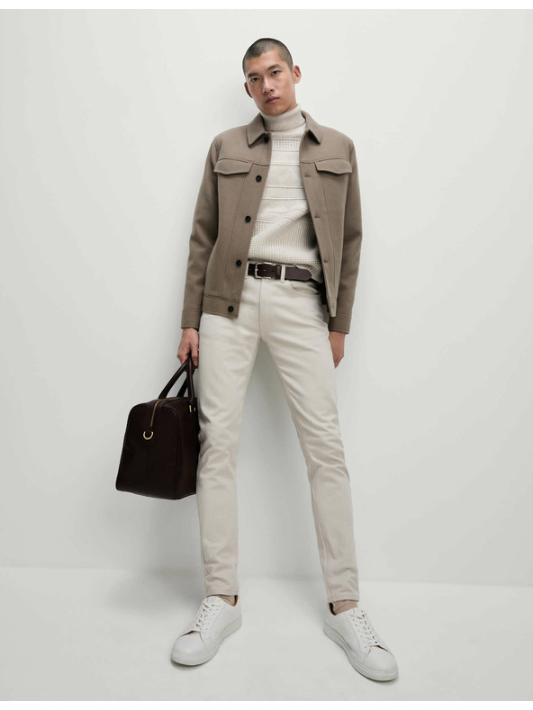 Marks & Spencer Еластични дънки с тесен силует и 360 градусна еластичност Marks & Spencer бежови