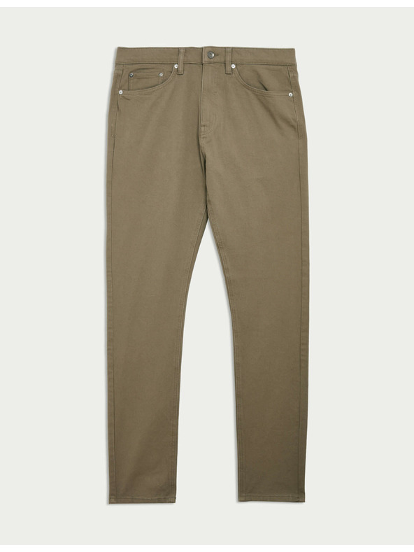 Marks & Spencer Еластични дънки с тесен силует и 360 градусна еластичност Marks & Spencer кафяви