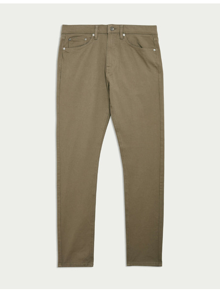 Marks & Spencer Еластични дънки с тесен силует и 360 градусна еластичност Marks & Spencer кафяви